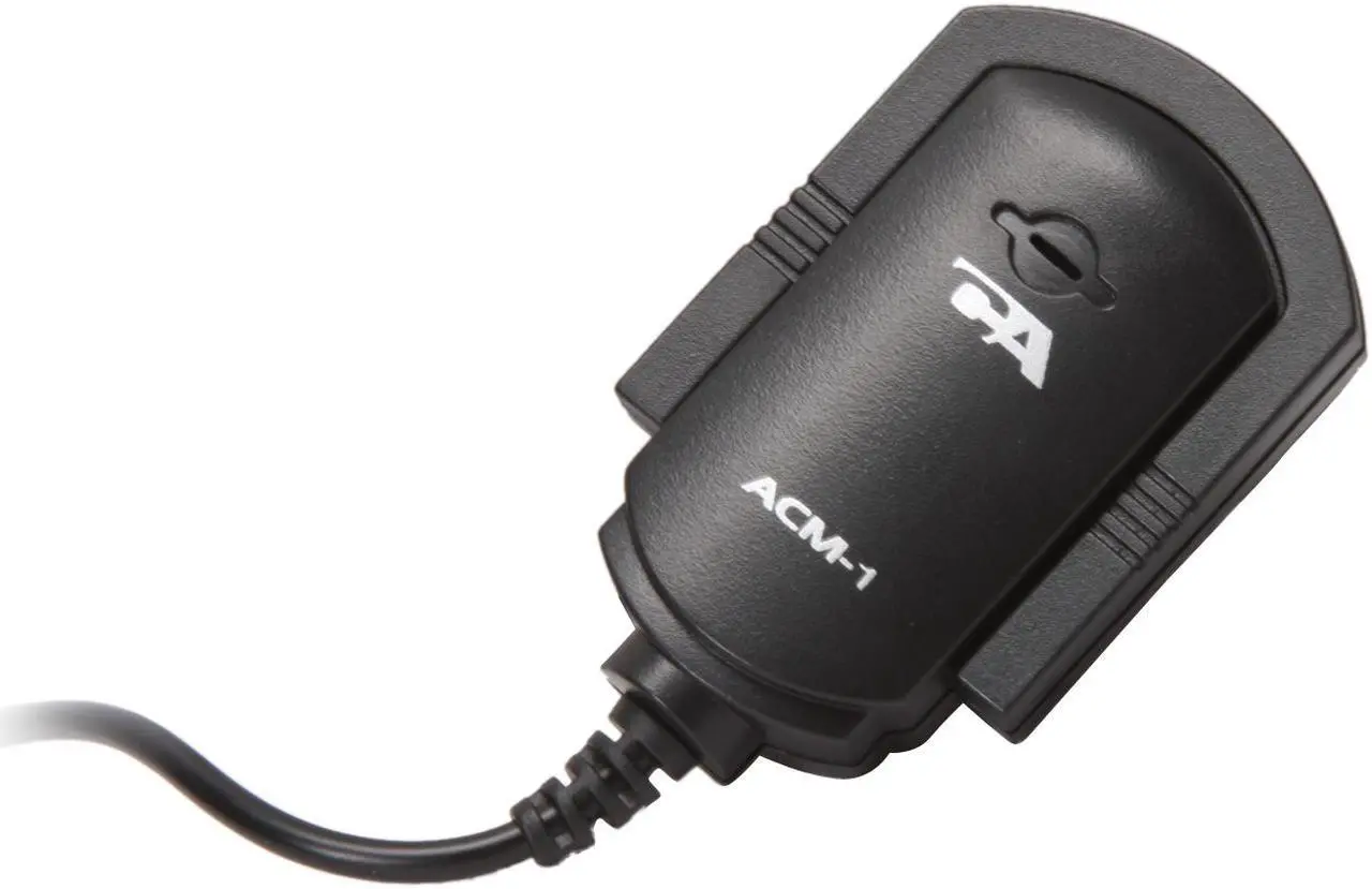 Main image of Cyber Acoustics ACM-1B Charcoal 3.5mm Connector Monitor/Lapel Microphone