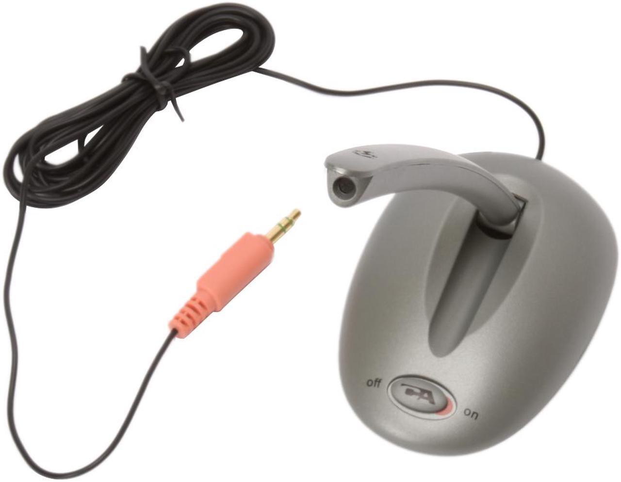 Alt view image 6 of 6 - Cyber Acoustics CVL-1065B 3.5mm Connector Desktop Microphone
