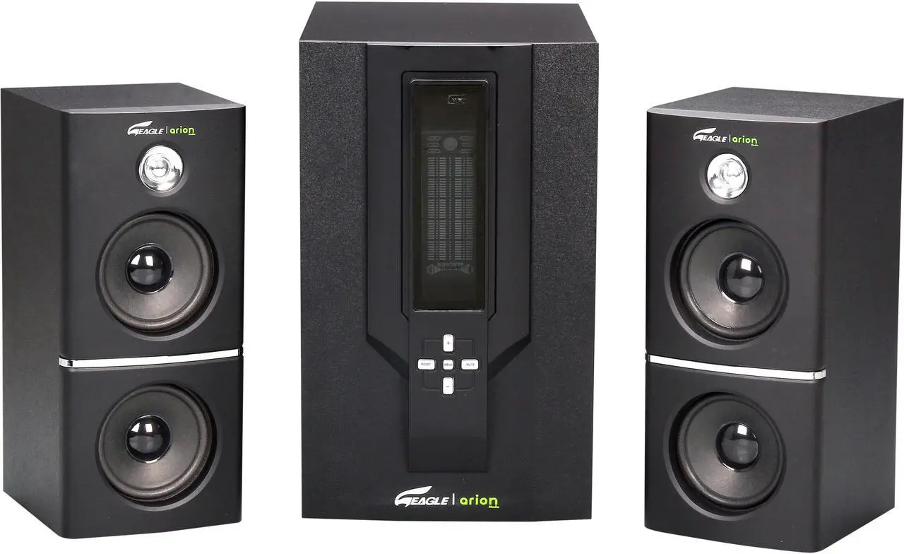 Main image of Eagle ET-AR504LR-BK 35 Watts RMS 2.1 Black Soundstage Speakers