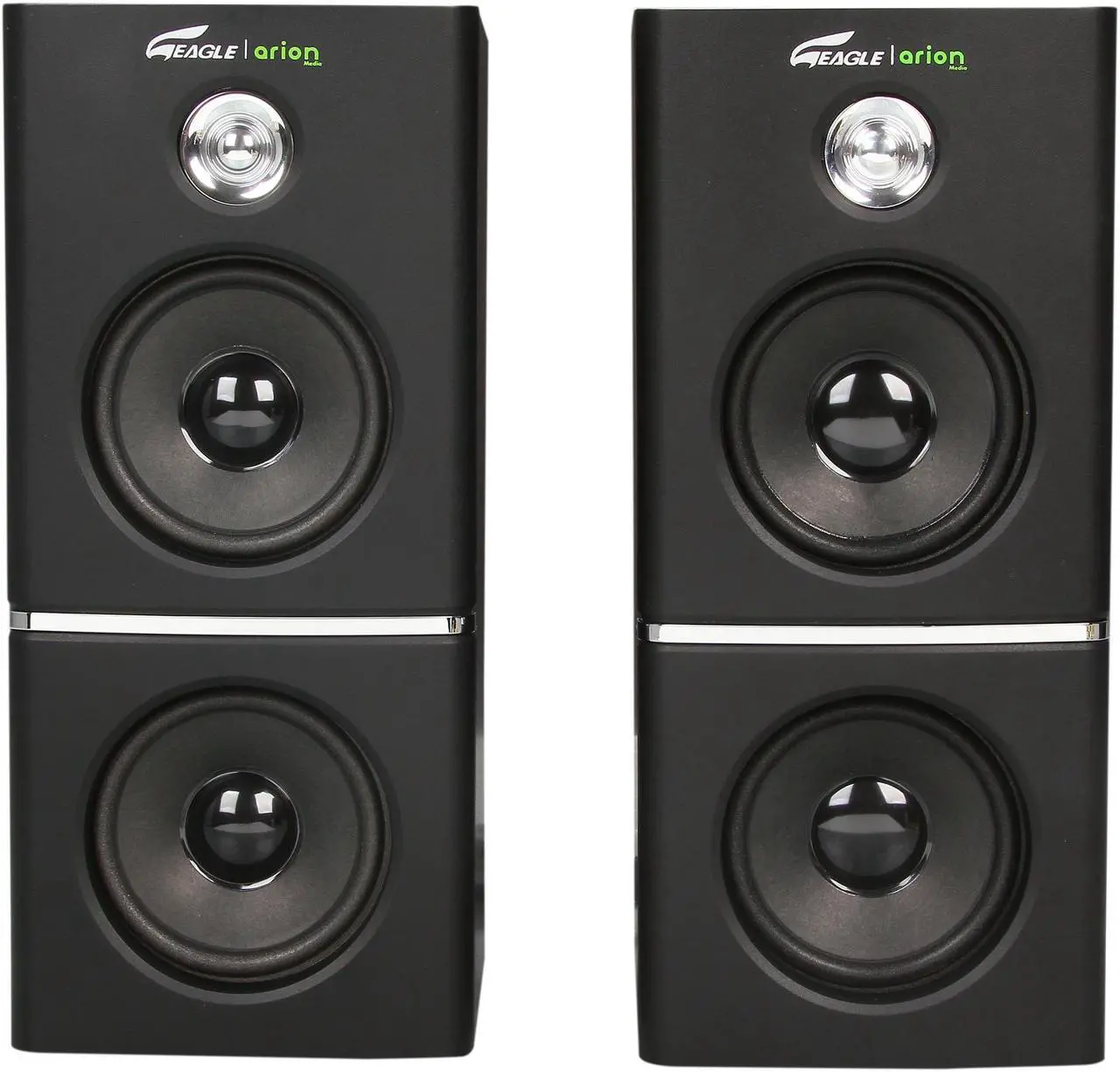 Alt view image 3 of 11 - Eagle ET-AR504LR-BK 35 Watts RMS 2.1 Black Soundstage Speakers