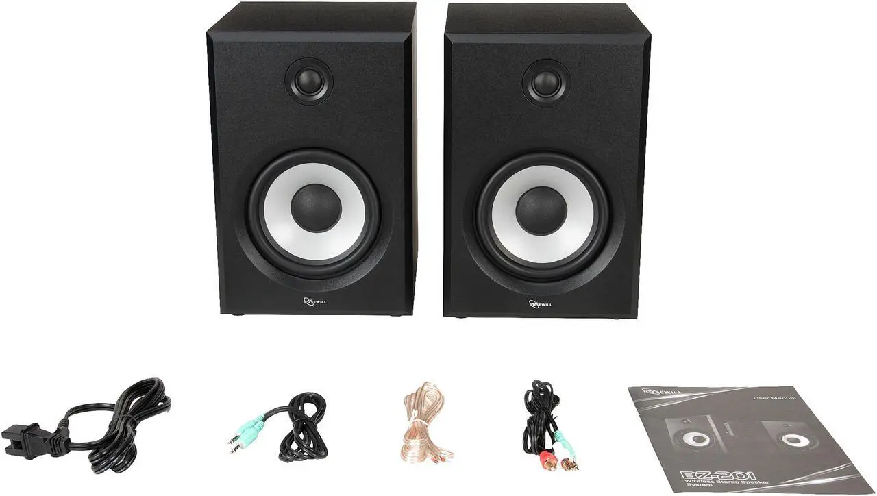 Alt view image 9 of 10 - Rosewill BZ-201 Bluetooth 2.0 Speaker System, 50 Watts RMS- Best for Music, Movies, and Gaming Systems