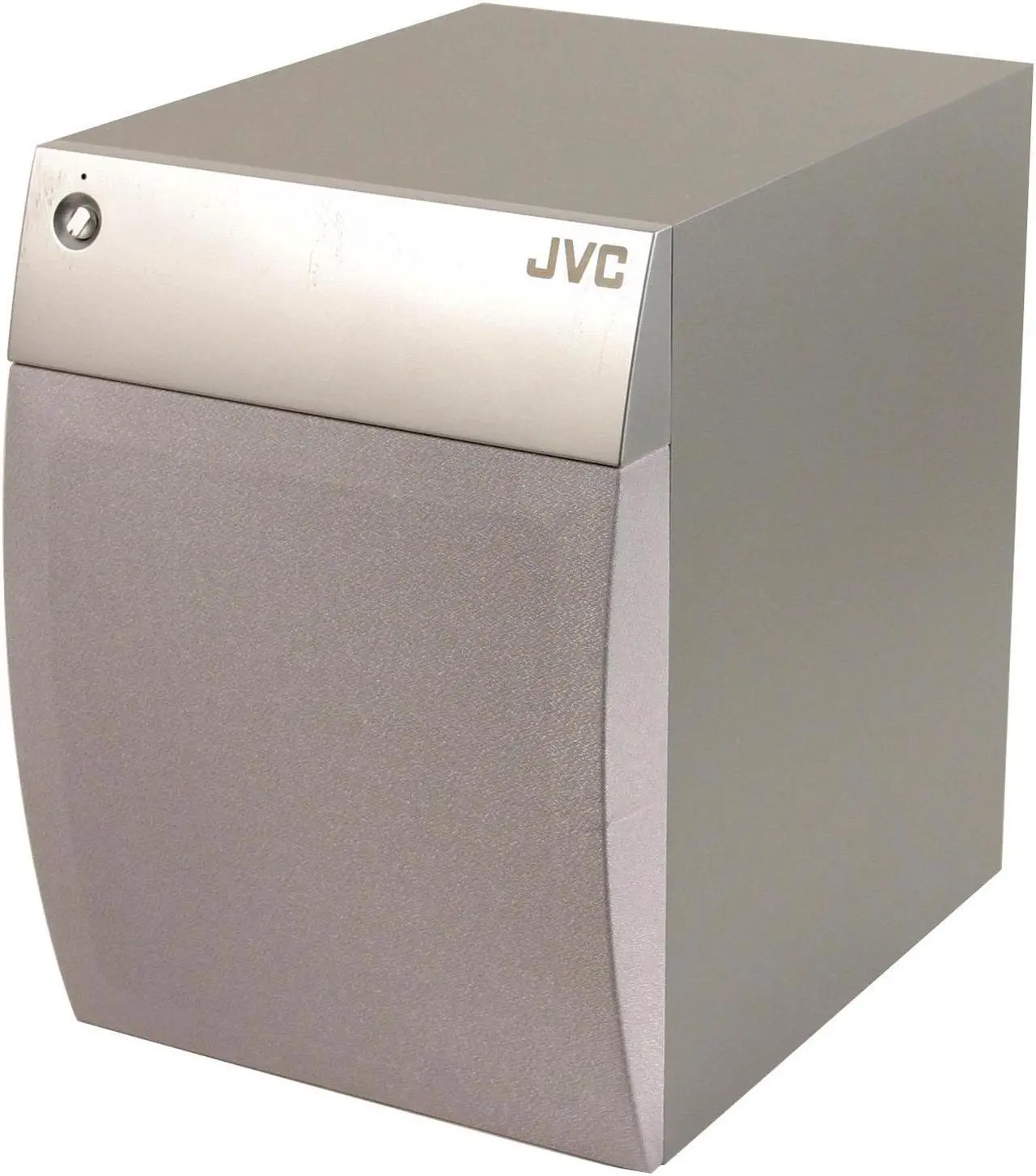 Alt view image 2 of 5 - JVC SPPWA670 Subwoofer Only 10" 120W Powered Subwoofer W/ Silver Color
