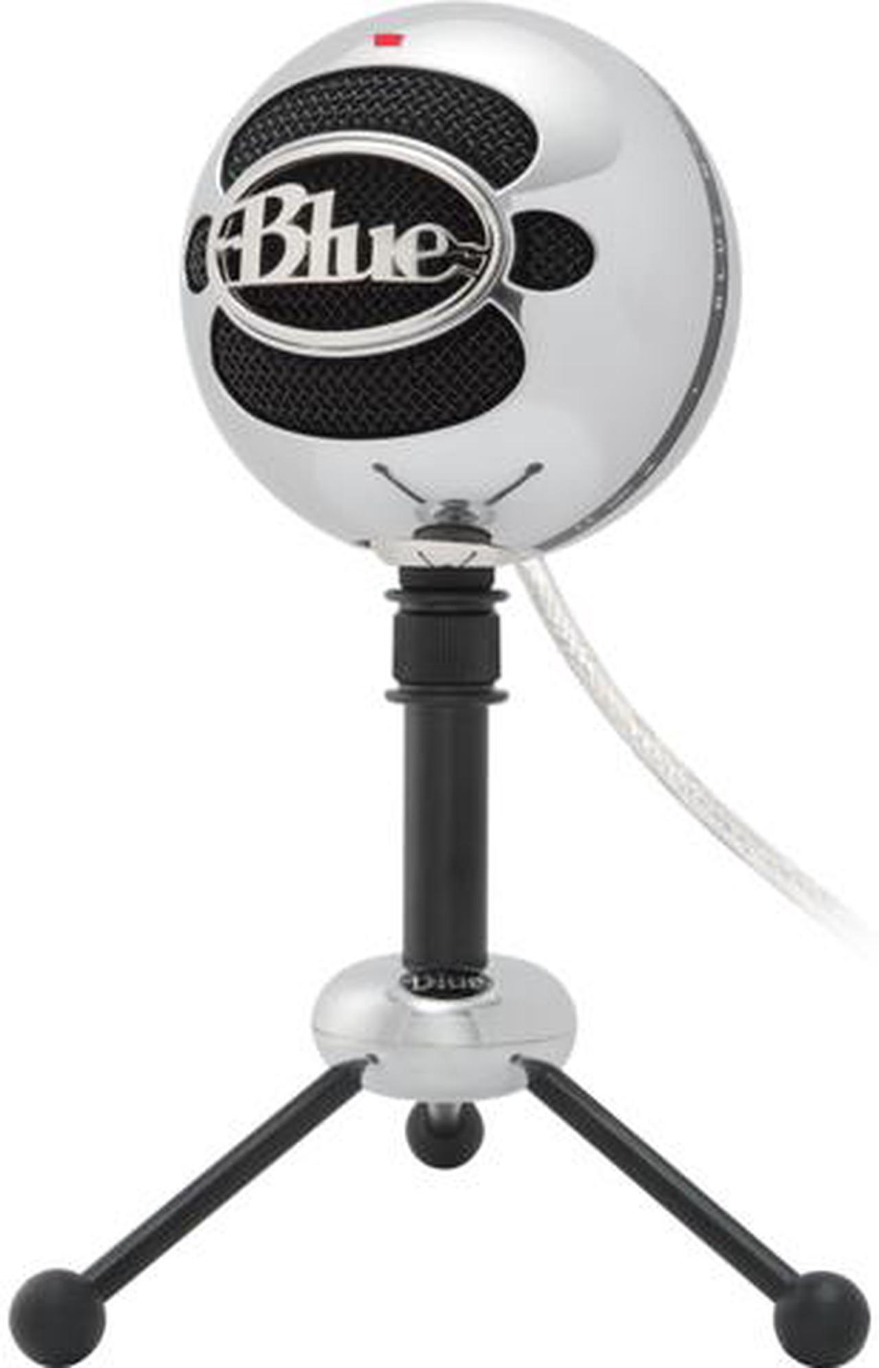 Main image of Blue Snowball USB Microphone for PC, Mac, Gaming, Recording, Streaming, Podcasting, Condenser Mic with Cardioid and Omnidirectional Pickup Patterns, Stylish Retro Design – Brushed Aluminum