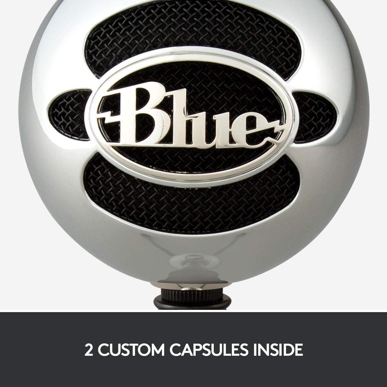 Alt view image 3 of 11 - Blue Snowball USB Microphone for PC, Mac, Gaming, Recording, Streaming, Podcasting, Condenser Mic with Cardioid and Omnidirectional Pickup Patterns, Stylish Retro Design – Brushed Aluminum