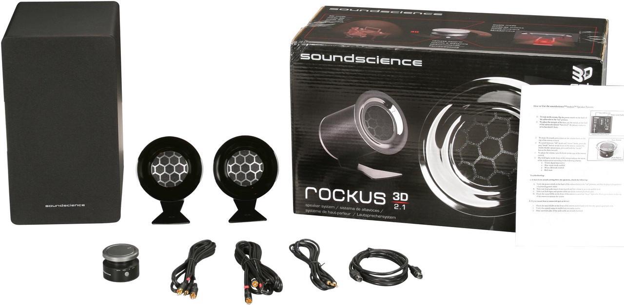 Alt view image 6 of 6 - Antec Soundscience rockus 3D|2.1 Speakers