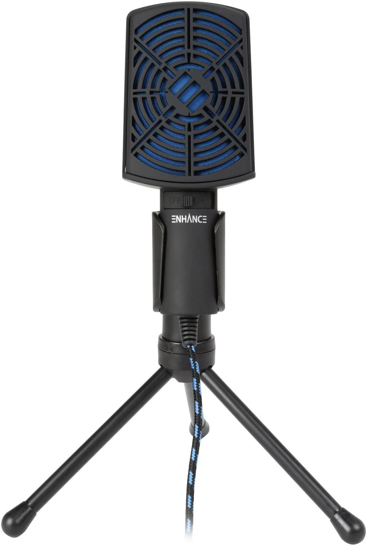 Alt view image 3 of 5 - ENHANCE USB Condenser Microphone with Adjustable Stand, Easy Plug and Play Design and Mute Switch - Great for Skype, Conference Calls, Twitch, Youtube, Discord and Recording