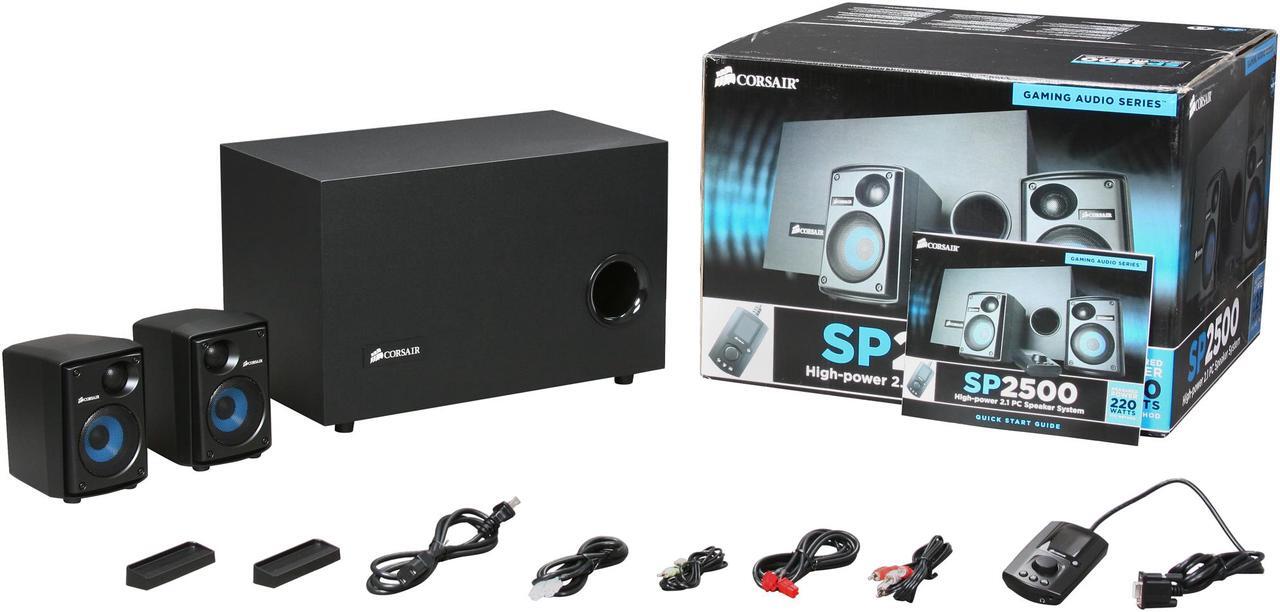 Alt view image 12 of 12 - Corsair Gaming Audio Series SP2500 High-power 2.1 PC Speaker System