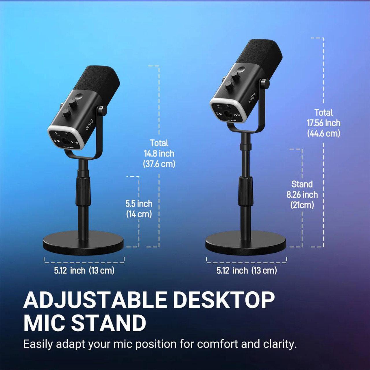 Open Box: FIFINE AM8S Gaming Microphone with Adjustable Stand, Height Adjustable Heavy-Duty Metal Stand, RGB Dynamic Mic with Quick Mute, Gain Volume Control, Headphone Jack - Newegg.com - Open Box condition - Image 11