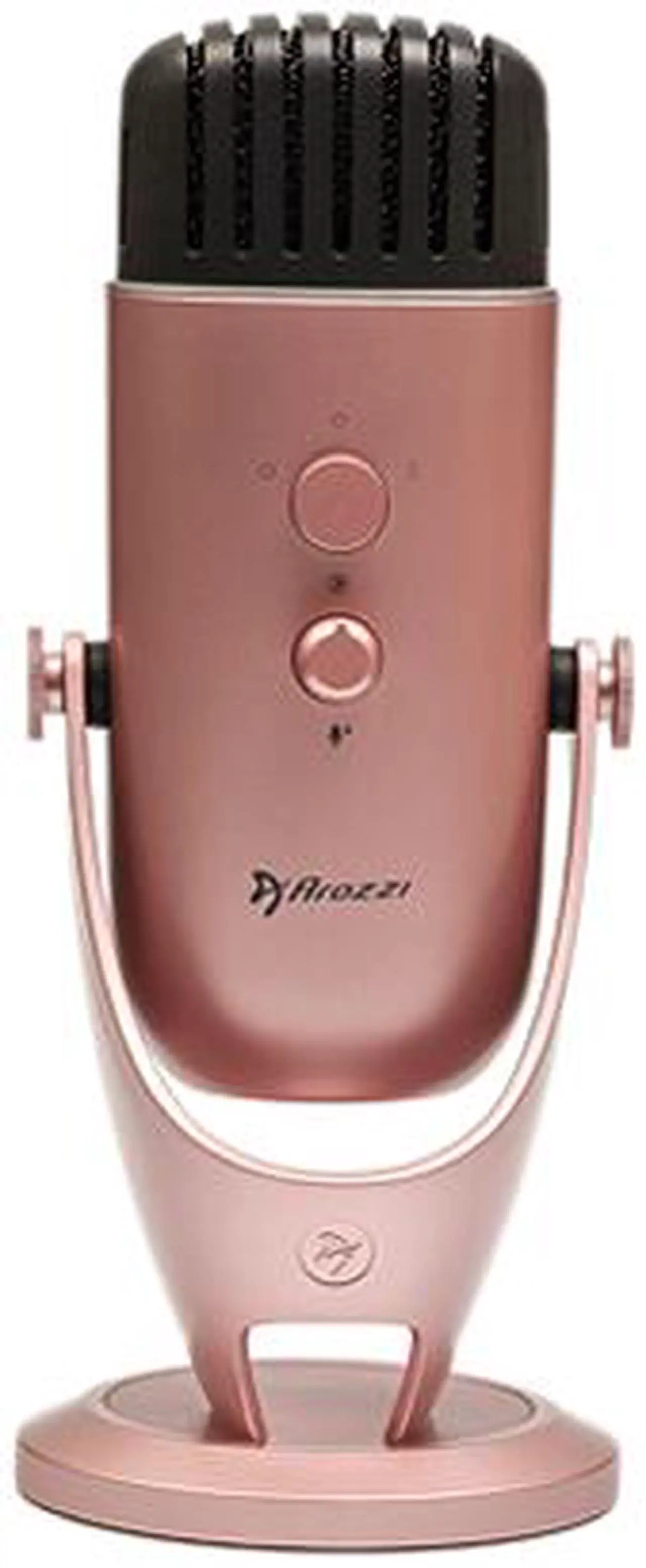 Alt view image 2 of 4 - Arozzi Colonna Rose Gold Streaming and Gaming Microphone - Studio Quality with Adjustable Patterns
