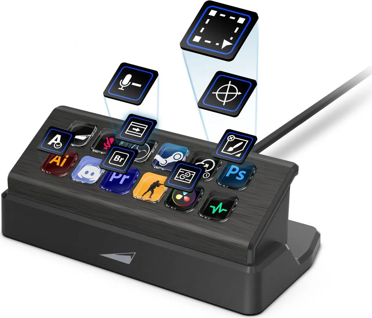 Alt view image 2 of 13 - MOUNTAIN DISPLAYPAD - The Streaming and Content Creation Controller with 12 Customizable Tactile Display Keys
