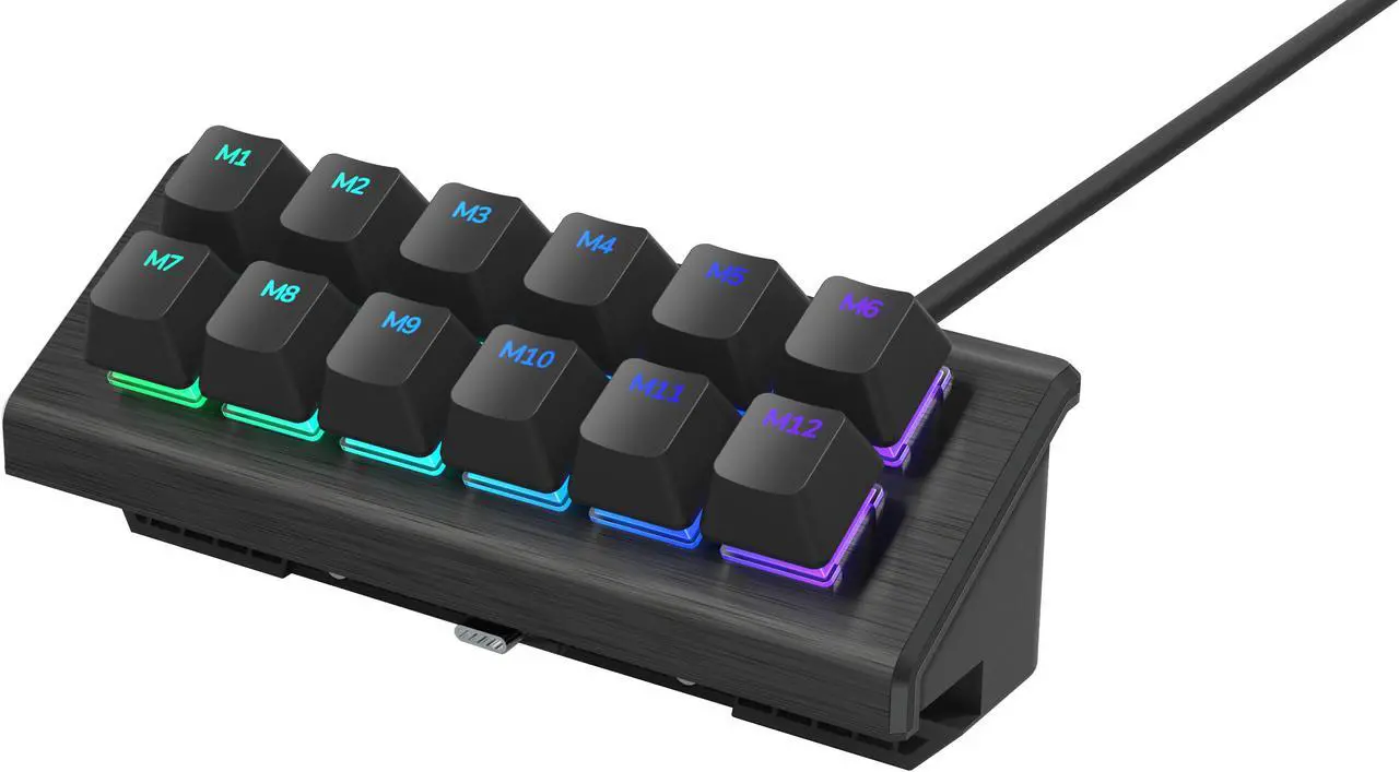 Main image of MOUNTAIN MACROPAD - The Streaming and Content Creation Controller with 12 Customizable Mechanical Keys & USB-C connector
