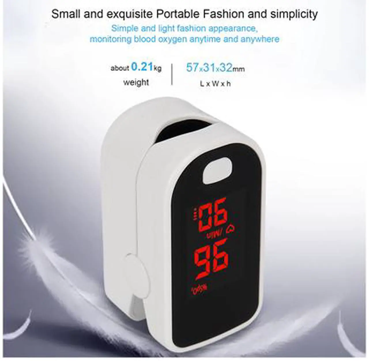 Alt view image 5 of 5 - Fingertip Oximeter Pulse Oximeter Oxygen Saturation Meter SPO2 Reading Blood Pressure Monitor