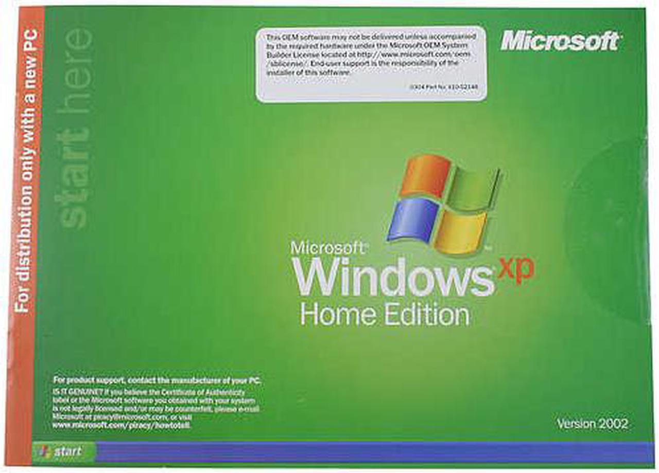 Main image of Microsoft Windows XP HOME Edition with Service Pack 2 - OEM