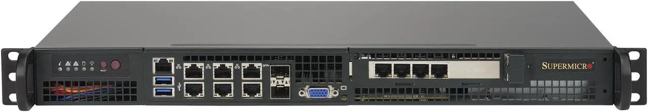 Main image of Supermicro SuperServer 5018D-FN8T Xeon D Mini 1U Rackmount, 10 GbE LAN, SFP+, IPMI