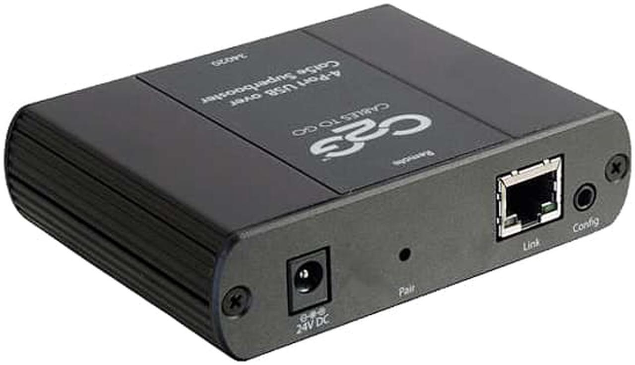 Alt view image 4 of 5 - C2g 4-Port Usb 2.0 Over Cat5 Extender