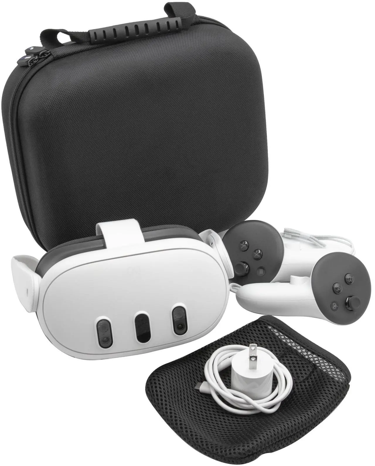 Alt view image 2 of 5 - CASEMATIX - Hardshell Protection Case for Meta Quest 3S, 3 and 2 VR Headsets - Black
