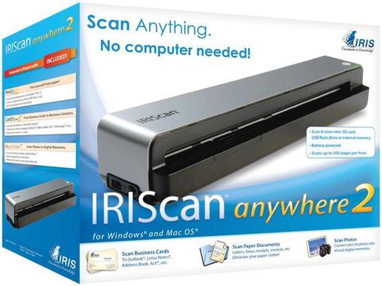 I.R.I.S IRIScan Anywhere 2 300dpi / 600dpi Sheet feed type (single) Scanner