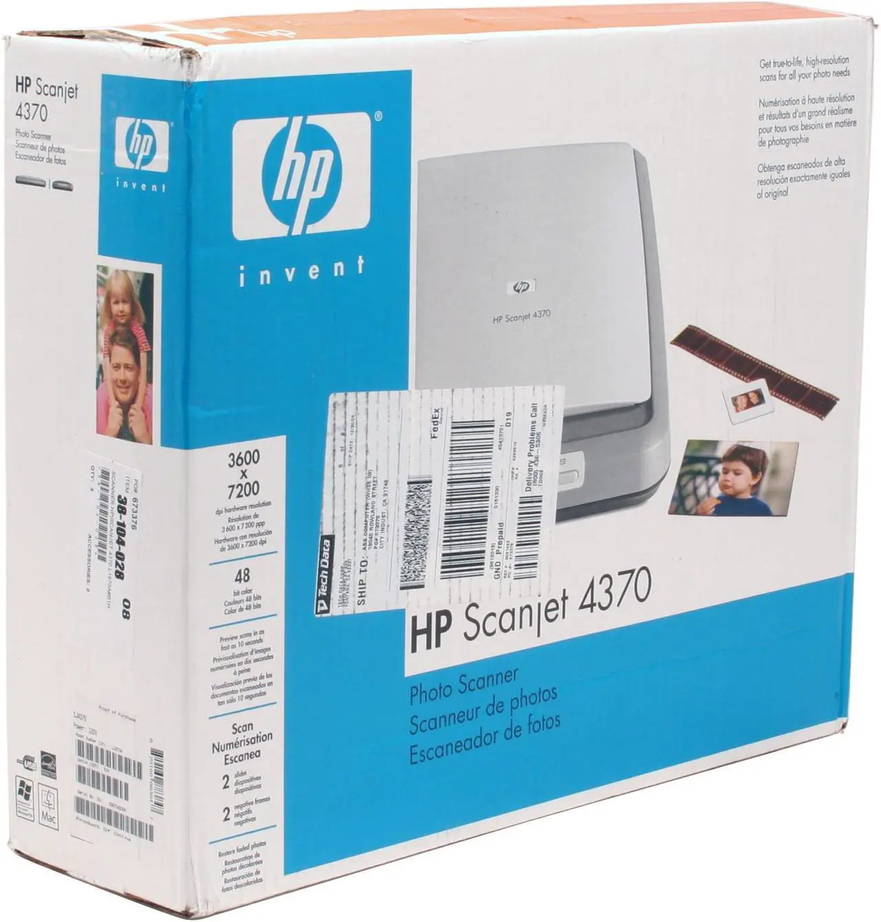 Alt view image 12 of 12 - HP Scanjet 4370 L1970AB1H 3600 x 7200dpi 48bit USB Interface Flatbed Scanner
