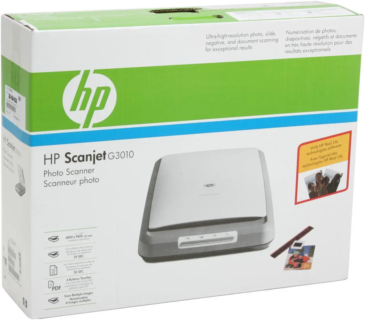 Alt view image 12 of 12 - HP Scanjet G3010 L1985AB1H Up to 4800 dpi 48bit USB 2.0 Interface Flatbed Scanner