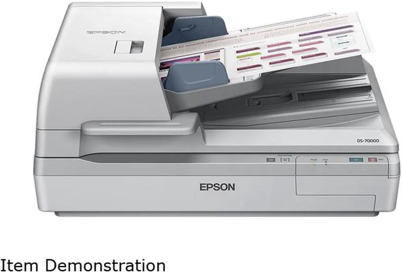 Alt view image 4 of 8 - EPSON WorkForce DS-70000 (B11B204321) Input: 16 bit / pixel / color Output: 8 bit / pixel / color CCD 600 dpi Duplex Document Scanner