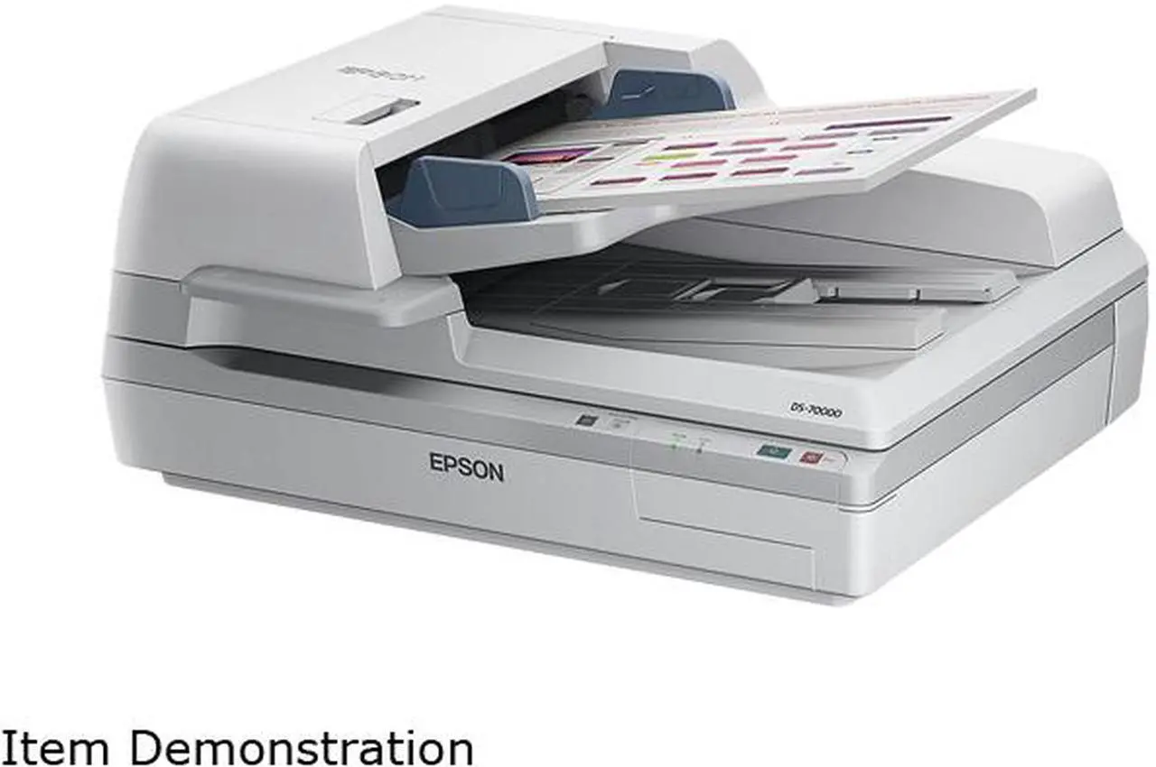 Alt view image 5 of 8 - EPSON WorkForce DS-70000 (B11B204321) Input: 16 bit / pixel / color Output: 8 bit / pixel / color CCD 600 dpi Duplex Document Scanner