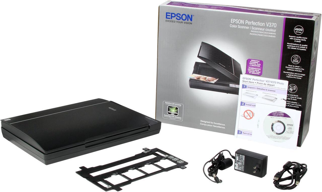 Alt view image 8 of 7 - Epson Perfection V370 Photo Scanner