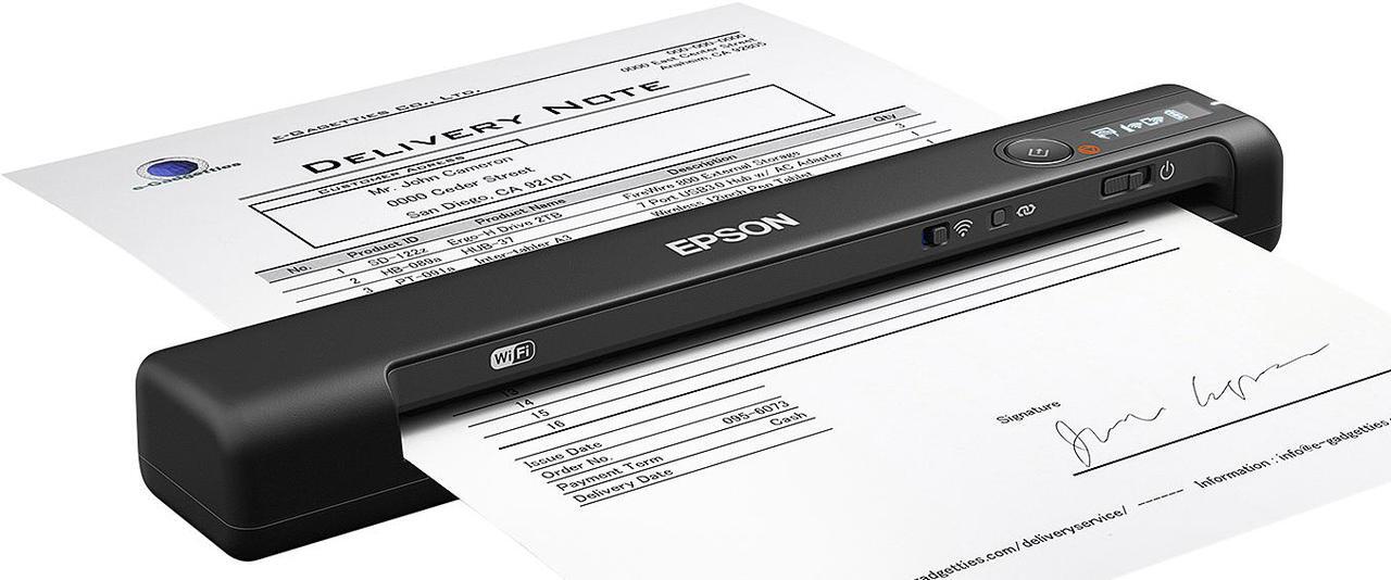 Alt view image 6 of 18 - Epson WorkForce ES-60W Wireless Portable Document Scanner