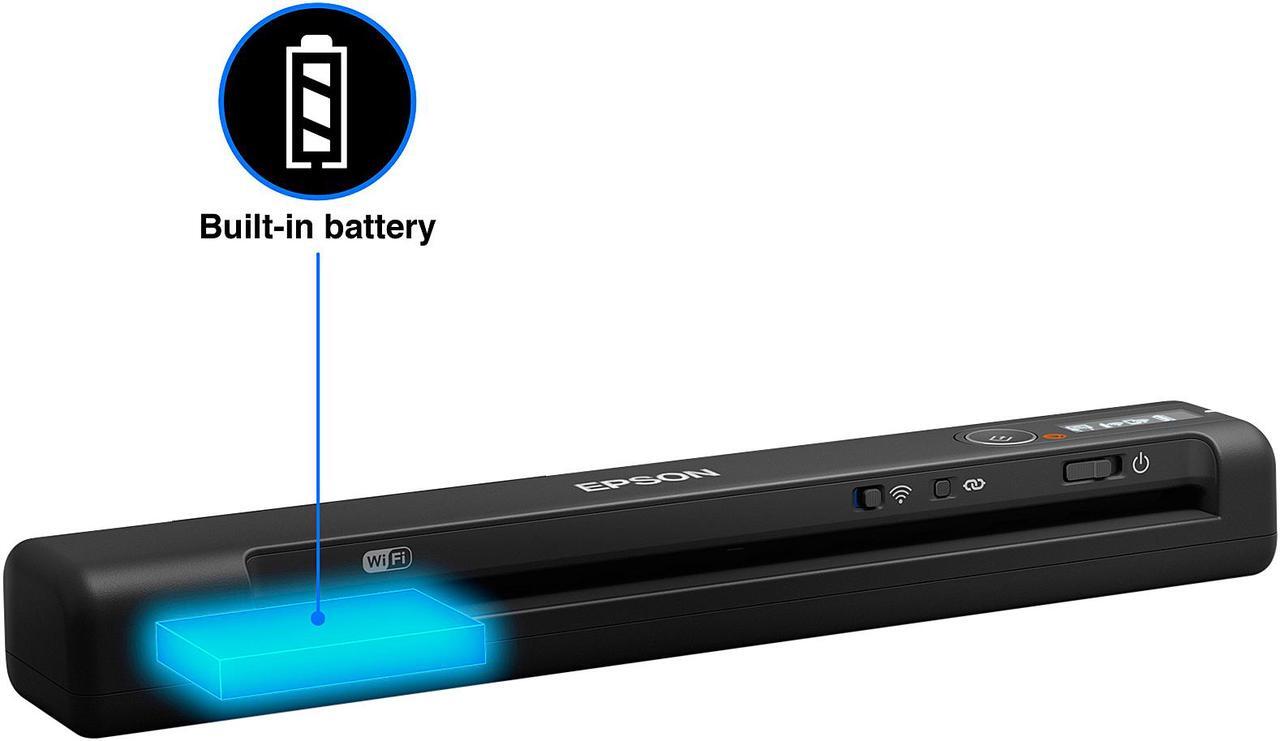 Alt view image 10 of 18 - Epson WorkForce ES-60W Wireless Portable Document Scanner