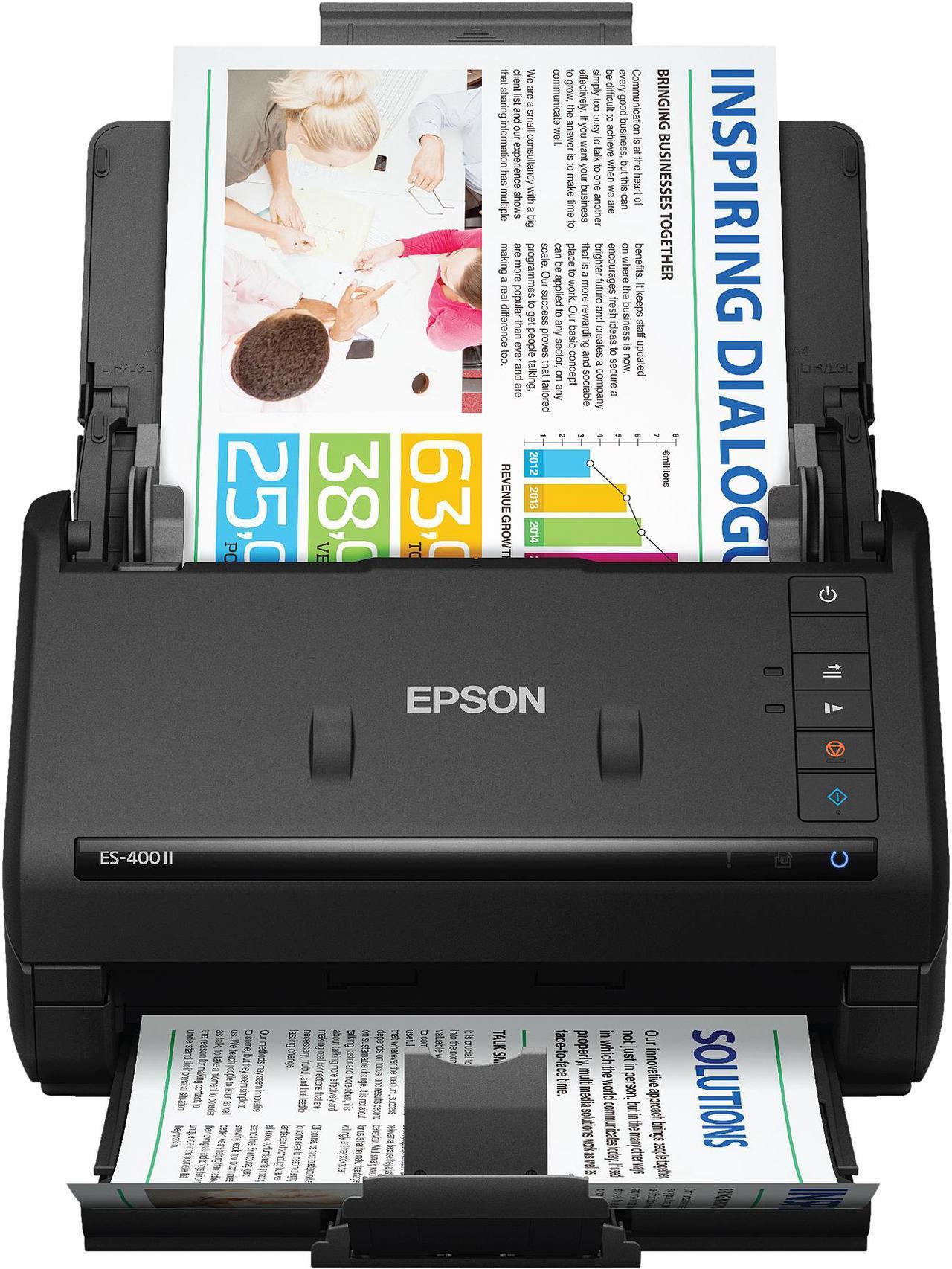 Main image of Epson WorkForce ES-400 II Color Duplex Desktop Document Scanner for PC and Mac, with Auto Document Feeder (ADF) and Image Adjustment Tools