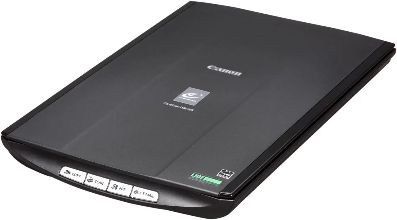 Main image of Canon CanoScan LiDE 100 2923B002 2400 x 4800dpi 48bit USB 2.0 Hi-Speed Interface Flatbed Scanner
