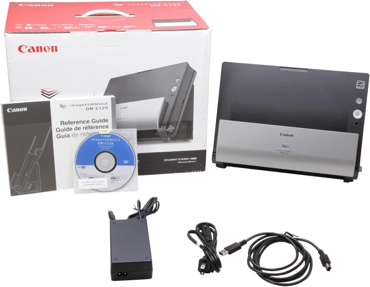 Alt view image 7 of 7 - Canon imageFORMULA DR-C125 Office Document Scanner