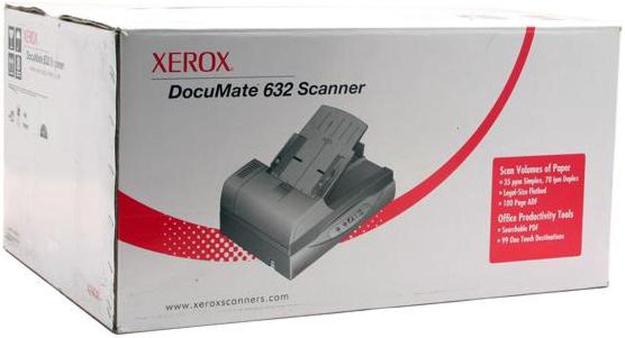 Alt view image 11 of 11 - Xerox DocuMate 632 48-bit internal (16-bit A/D converter recognizes over 281 trillion colors) 600 x 600 dpi Duplex Scanner