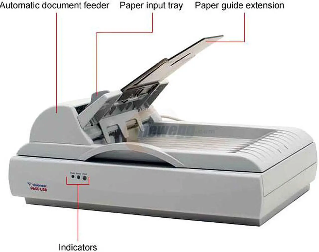 Alt view image 3 of 10 - Visioneer 9650 42 bit 600 x 1200 dpi Fast Single Pass Scanner