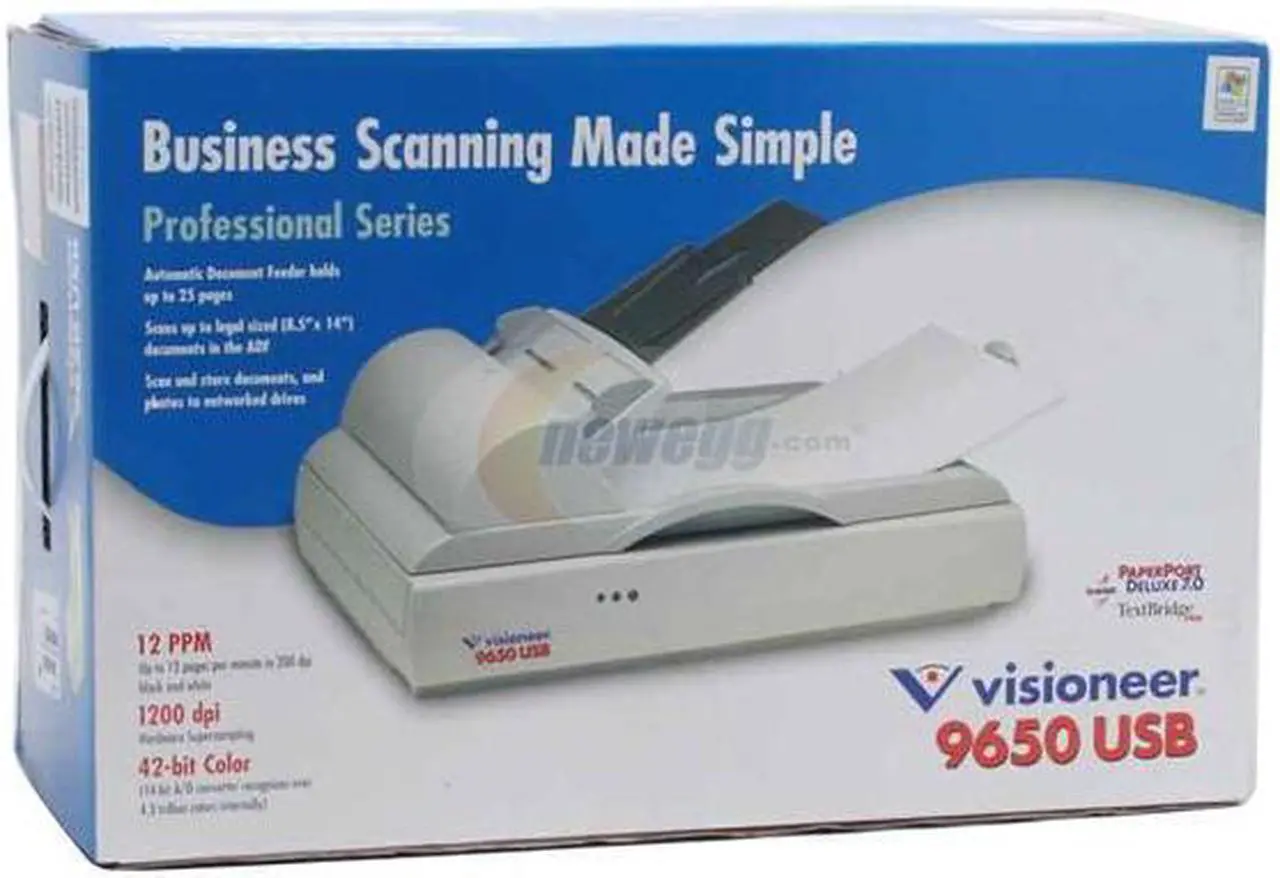 Alt view image 10 of 10 - Visioneer 9650 42 bit 600 x 1200 dpi Fast Single Pass Scanner