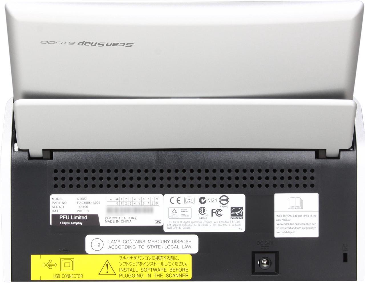 Alt view image 4 of 8 - Fujitsu ScanSnap S1500 Instant PDF Sheet-Fed Scanner for PC