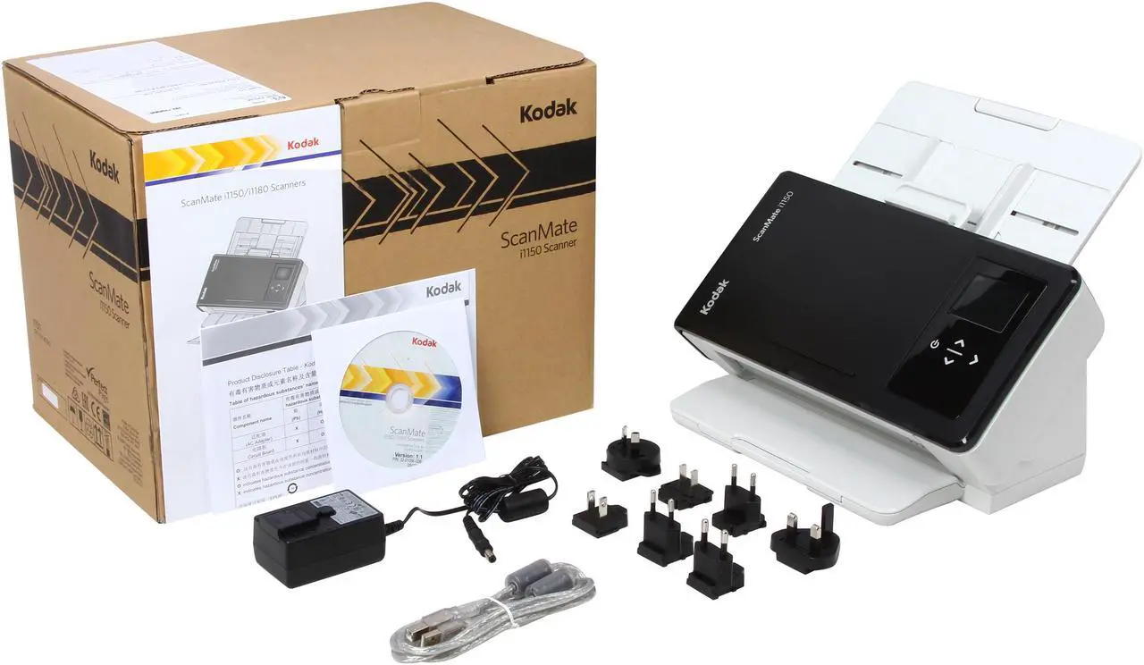 Alt view image 8 of 7 - Kodak Scanmate i1150 (1664390) up to 30 ppm output up to 1200 dpi Sheet Fed Document Scanner