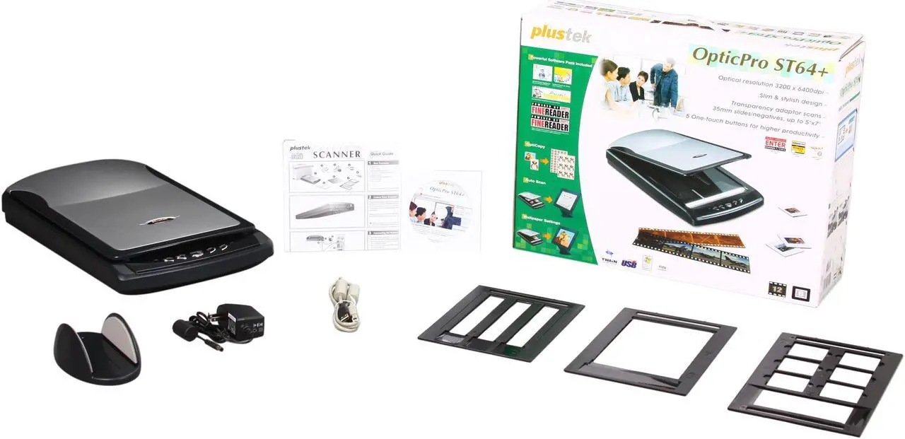 Alt view image 7 of 7 - Plustek OpticPro ST64+ Film Negative and Photo Scanner (BE8-BBM31-A)