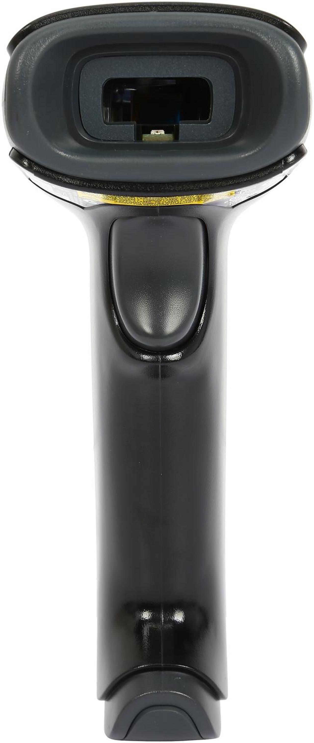 Alt view image 3 of 8 - Honeywell Voyager 1250g Wired General Duty Single-line Laser Barcode Scanner, RS232/USB/KBW/IBM, Black, USB Kit w/ Stand - 1250G-2USB-1