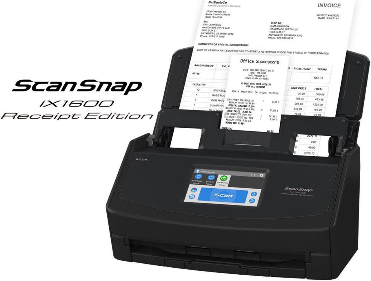 Main image of Ricoh ScanSnap iX1600 Receipt Edition (Black)