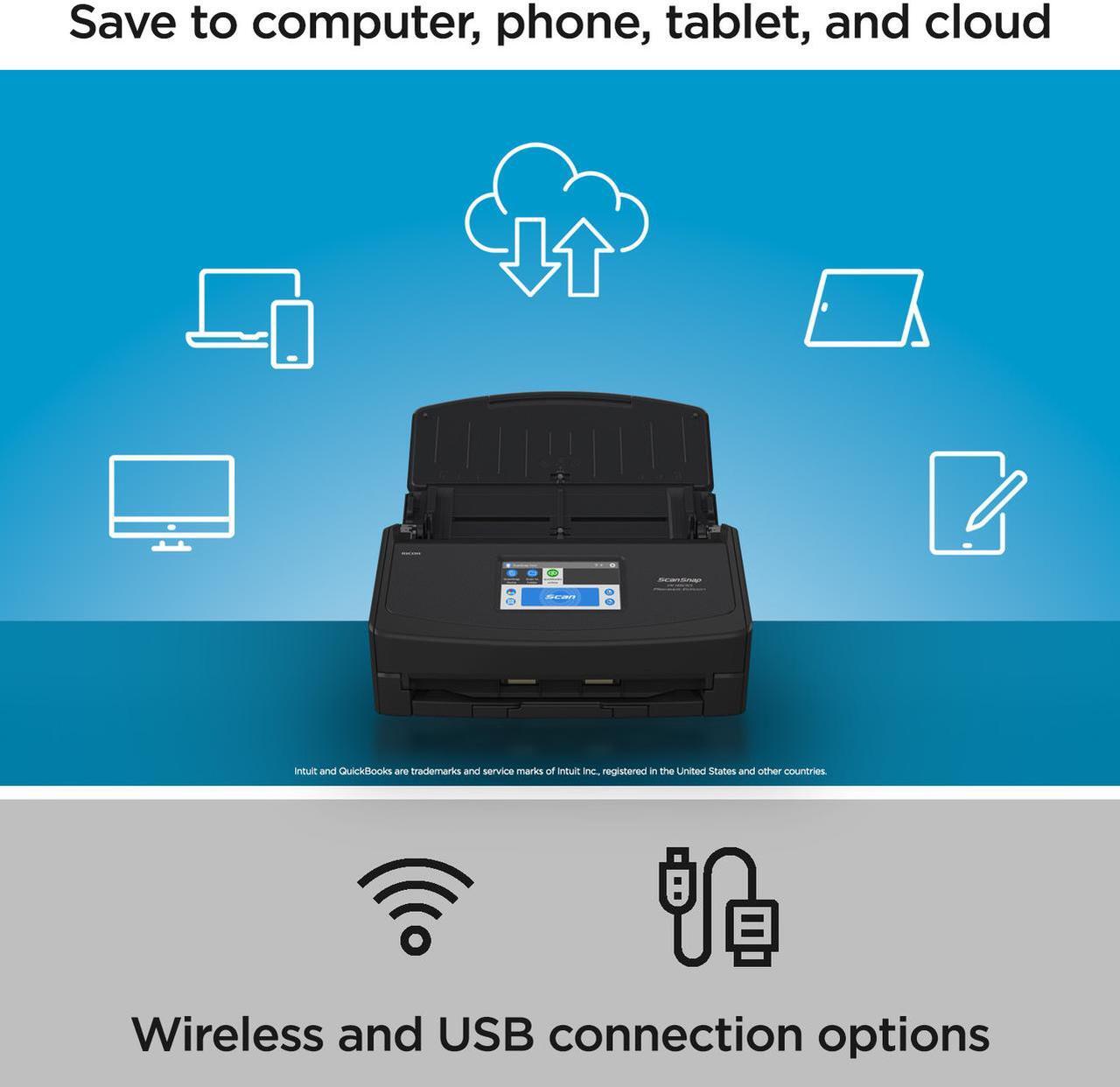 Alt view image 5 of 4 - Ricoh ScanSnap iX1600 Receipt Edition (Black)