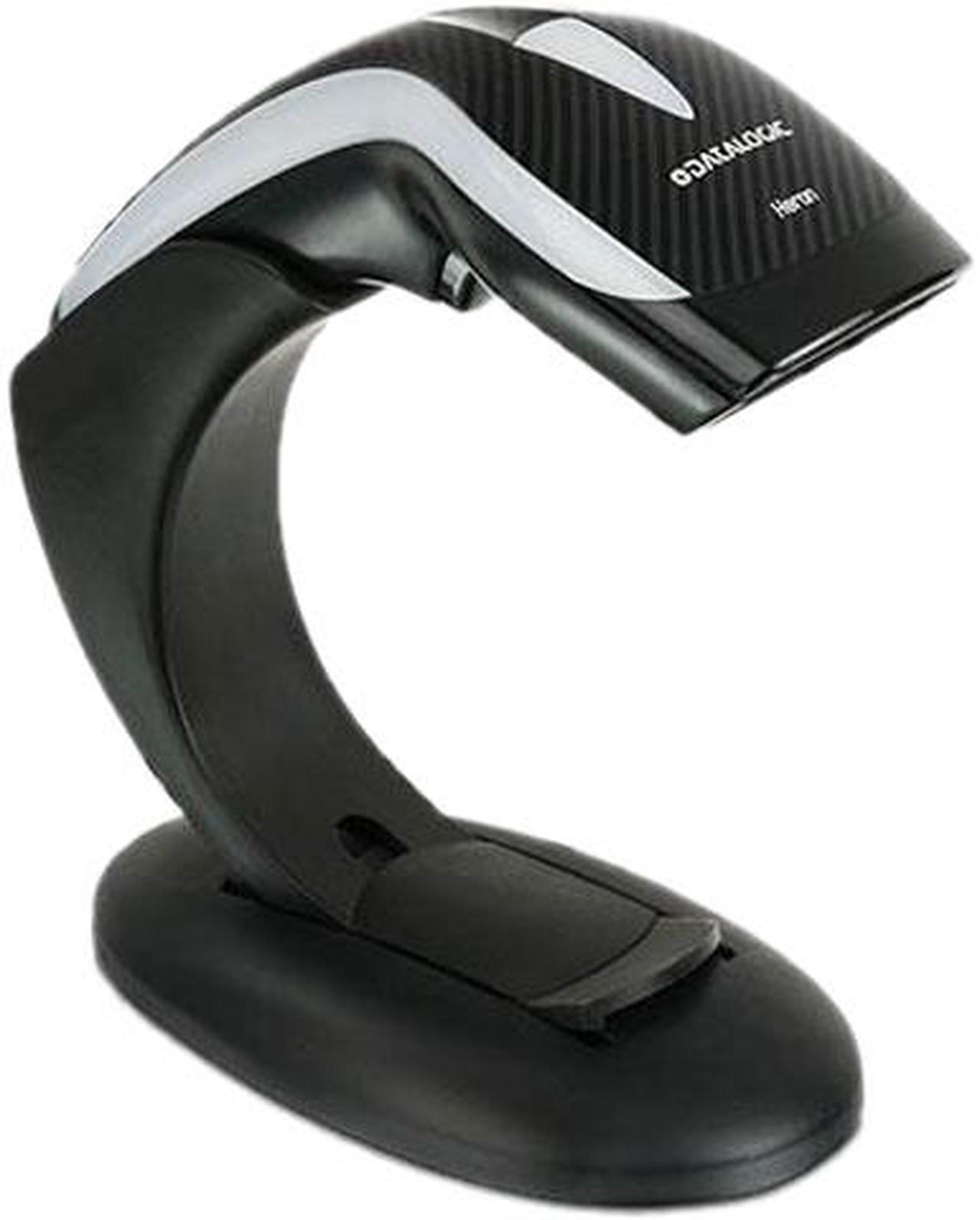 Heron HD3130 Linear Imager Barcode Reader and 1D Scanner with Stand, Black - HD3130-BK