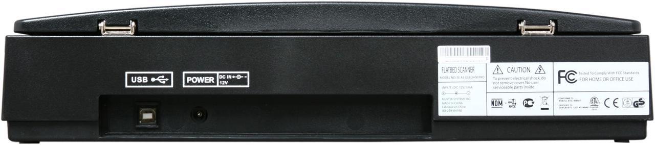 Alt view image 4 of 7 - Mustek ScanExpress A3 USB 2400 Pro Flatbed Scanner for Win/Mac (A3 USB 2400Pro)