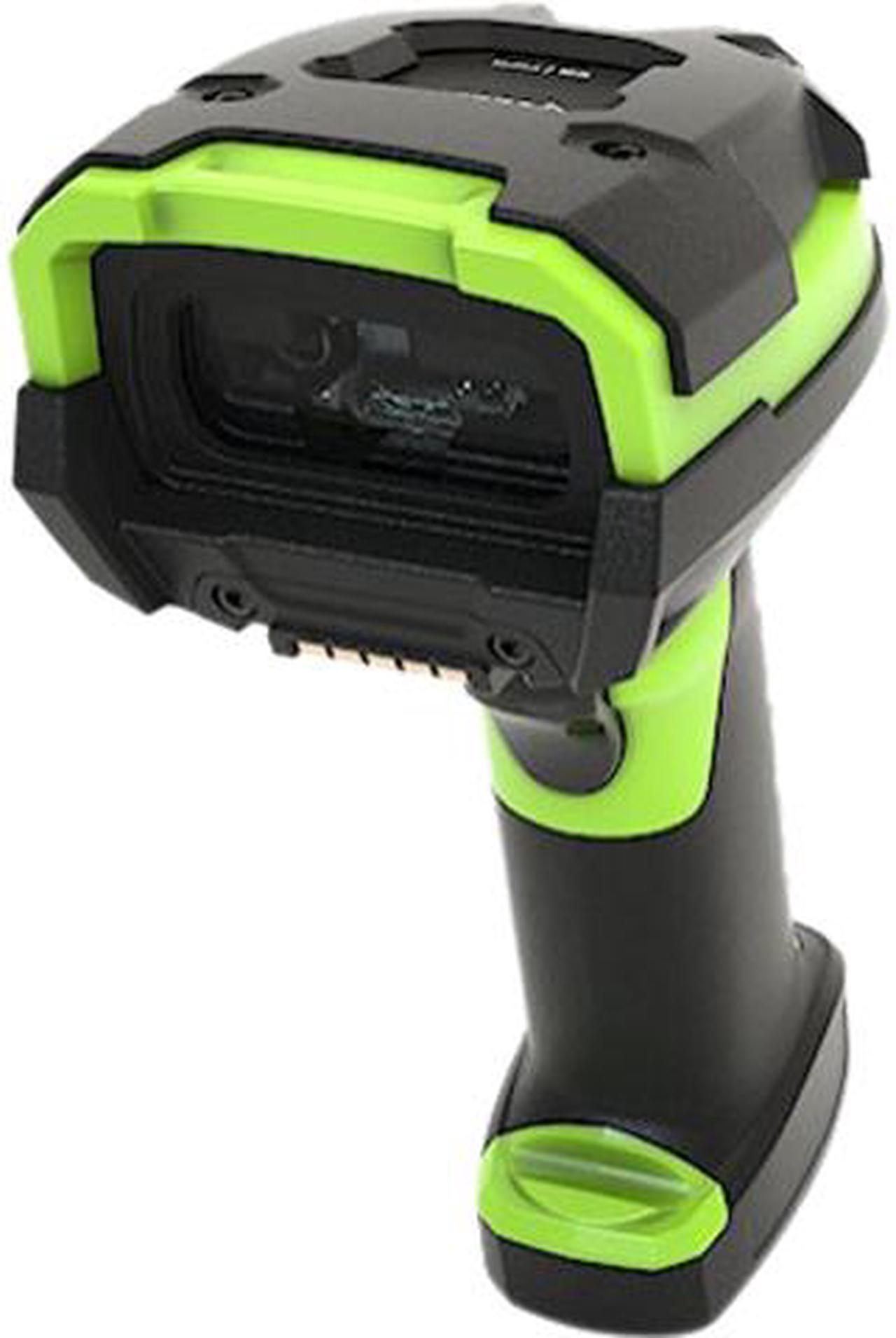 Zebra LI3608-ER Handheld Corded Ultra Rugged Barcode Scanner, Extended Range 1D Linear imager, USB Kit, Industrial Green - LI3608-ER3U4600ZVW