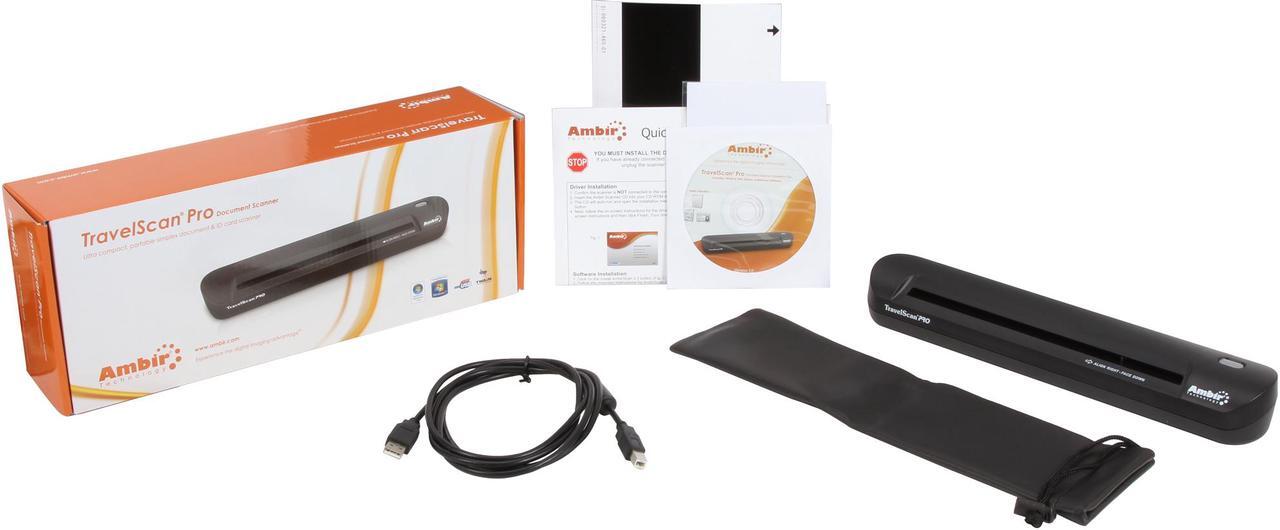 Alt view image 7 of 6 - Ambir TravelScan Pro PS600-AS 48bit Mobile Document & ID Scanner
