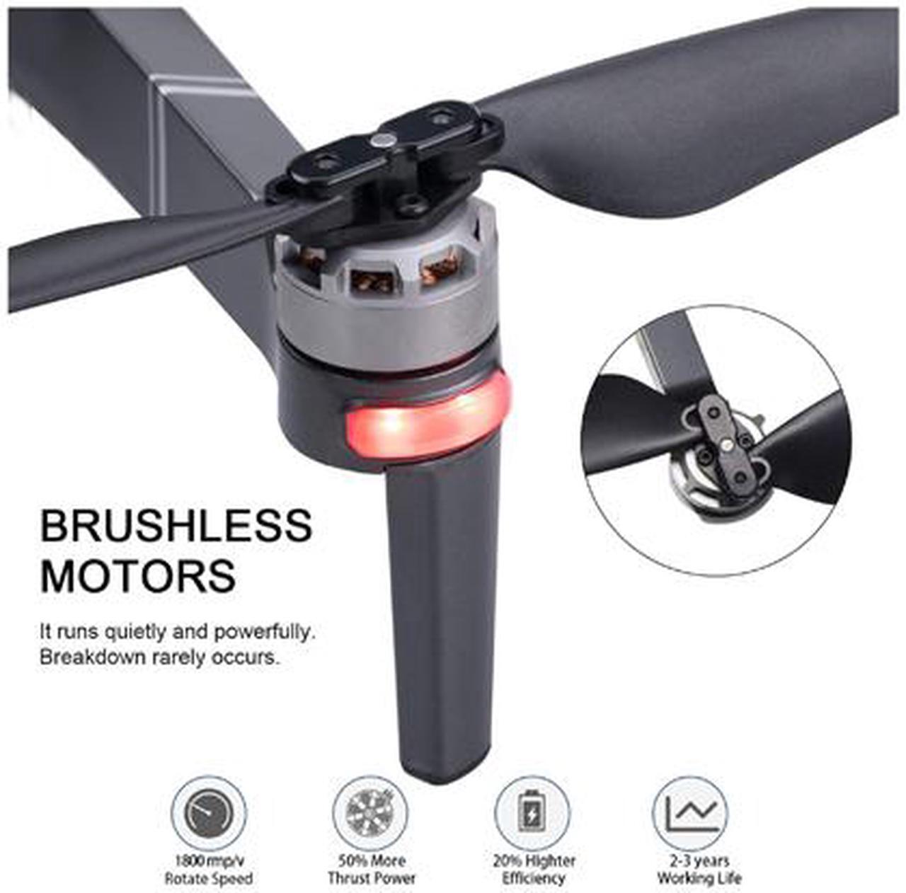 Alt view image 3 of 6 - Contixo F24 Pro Drone 4K Quadcopter UHD Live Video GPS Drones, FPV Drone with Camera for Adults Beginner 30 Mins Flight Time Long 2500mAh Battery Brushless Motor - Black (1 Battery Carrying Case)