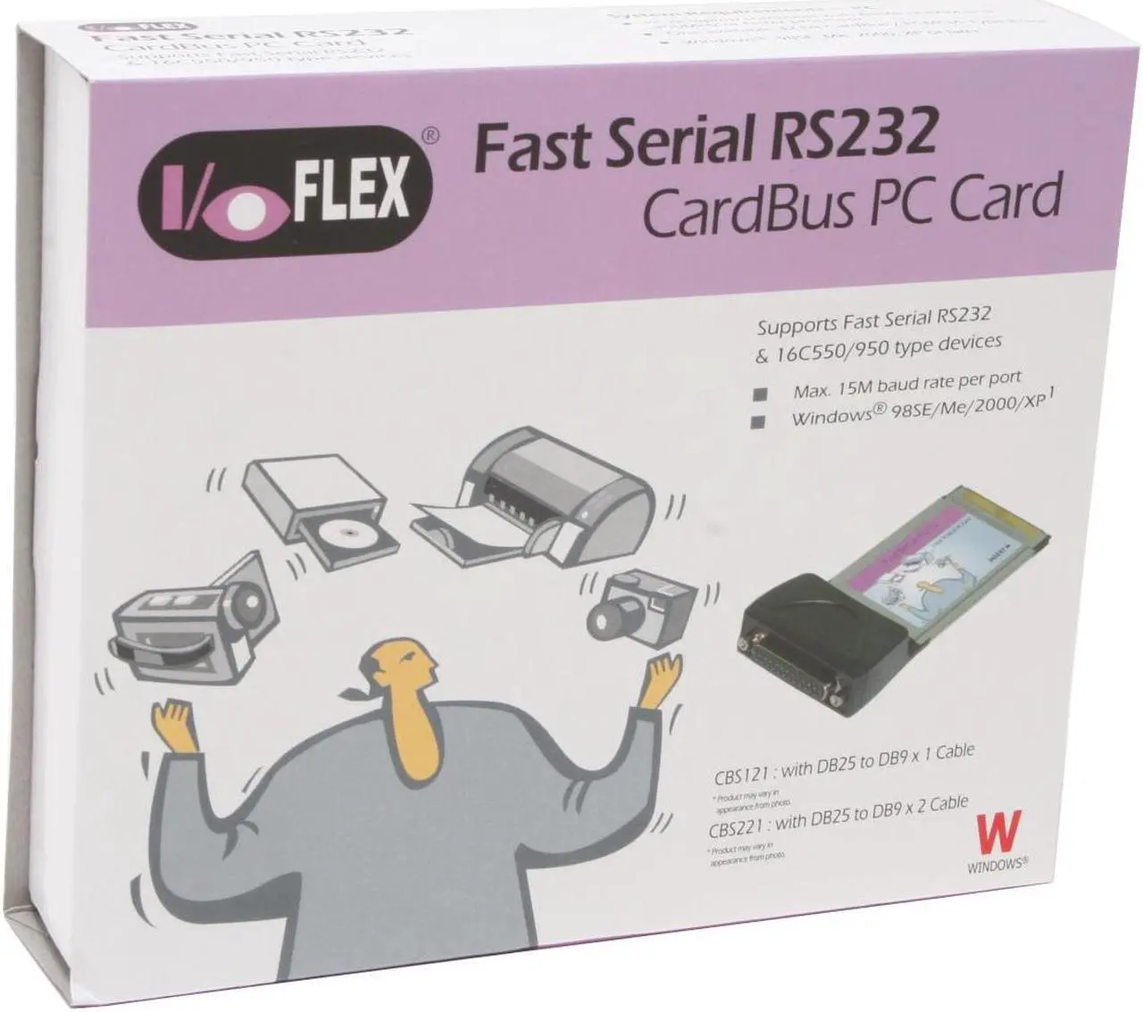 Alt view image 5 of 5 - Koutech IO-CBS121 Serial Ports PCMCIA Card One 9-pin RS-232 Serial port