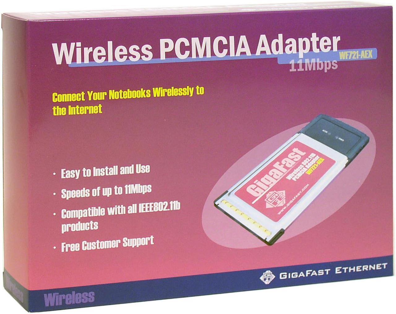 Alt view image 4 of 4 - GIGAFAST WF721-AEX 802.11b Wireless LAN PCMCIA Card