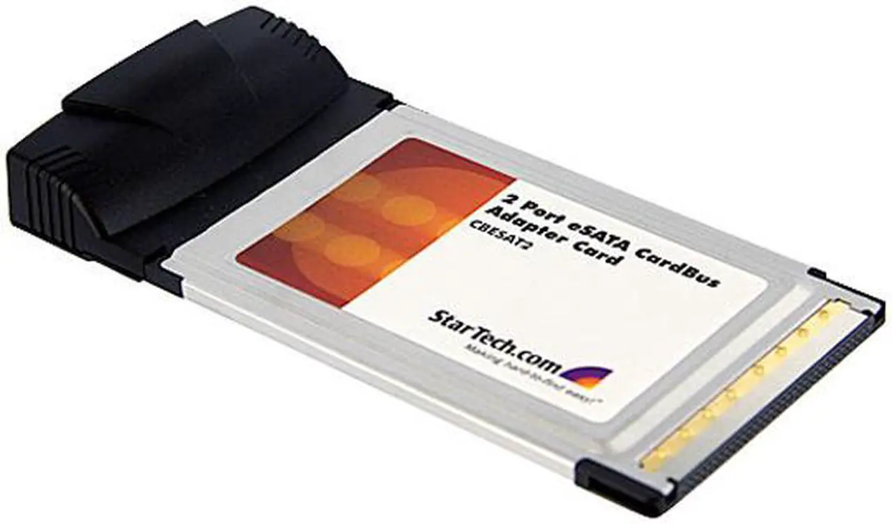 Alt view image 4 of 5 - StarTech CBESAT2 2 Port CardBus eSATA Laptop Controller Adapter Card