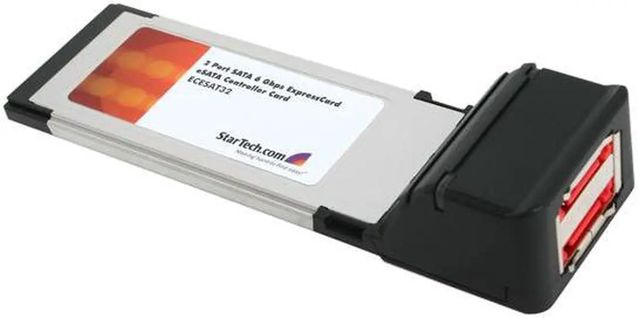 Main image of StarTech  ECESAT32  2 Port SATA 6 Gbps ExpressCard eSATA Controller Card