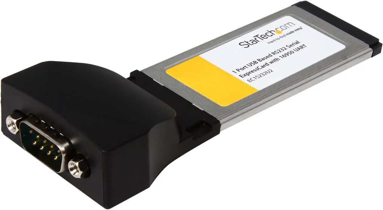 Main image of StarTech.com EC1S232U2 Serial Ports ExpressCard 1 - DB-9 (9 pin; D-Sub) Male